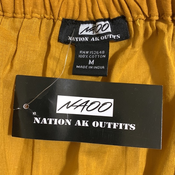 NAOO Nation AK Outfits Off-The-Shoulder Tiered Shirred Maxi Dress-Size M NWT - Picture 8 of 8